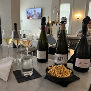 Champagne flight (1/2 pour)