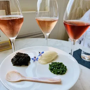 Caviar and rosé all day!