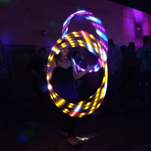 Light show continues.