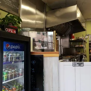 a man working in the kitchen