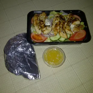 Greek Salad with Chicken