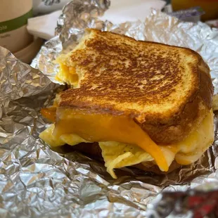 Tiny (and oddly sweet) grilled cheese