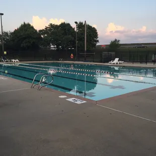 Nice size pool for lap swimming.