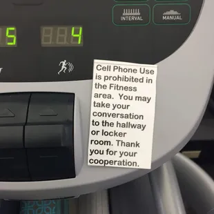 Is it really necessary to put these tacky messages on every cardio machine?