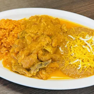 Chicharrón en salsa plate