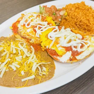 Huevos rancheros plate