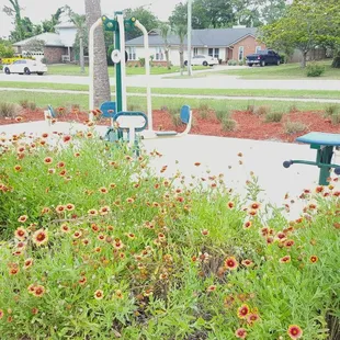 1 out of 4 workout stations