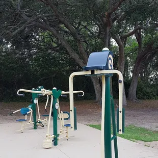 1 out of 4 workout stations