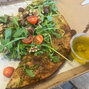 Pesto bread salad