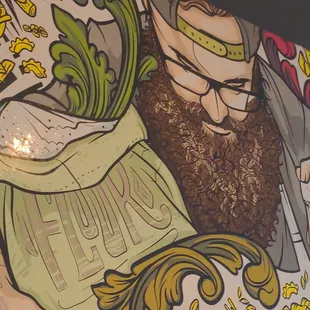 New mural of the owner