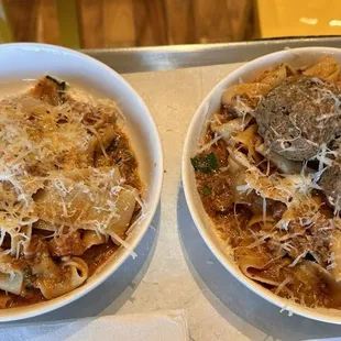 Pappardelle with bolognese