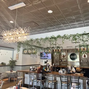 the interior of a restaurant