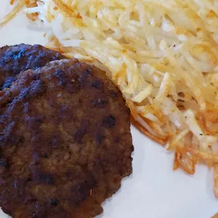 Hashbrowns and Sausage Patty