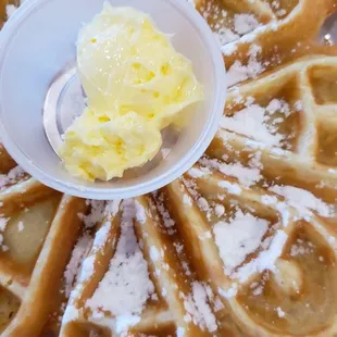 Very cool shaped Belgian Waffle