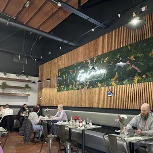 Inside the restaurant