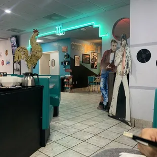 the interior of a restaurant