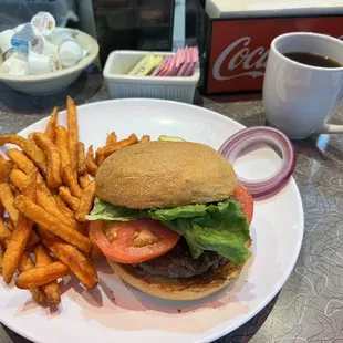 1/2 lb. Big Burger and sweet potato fries