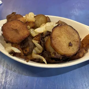 Potato and onions