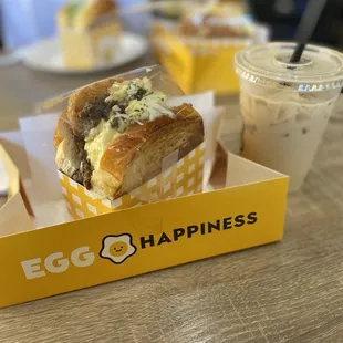Bulgogi Toast + Hash Brown Patty with Vietnamese Ice Coffee
