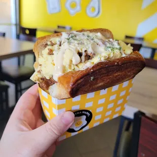 Spicy Pork & Egg Croissant