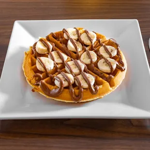 waffles, food