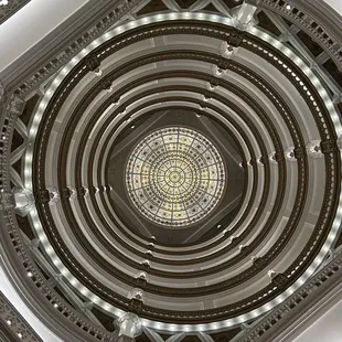 Look up this building is beautiful!