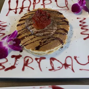 My birthday pancakes