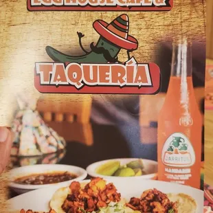 a menu for a mexican restaurant