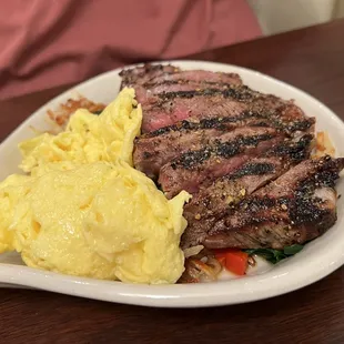 Steak skillet - I wasn't sure about ordering something with steak from a diner, but it was great!   (06/20/2022)