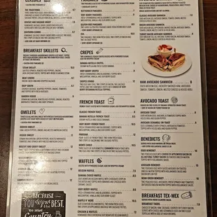 Updated Menu as of 05/17/2022