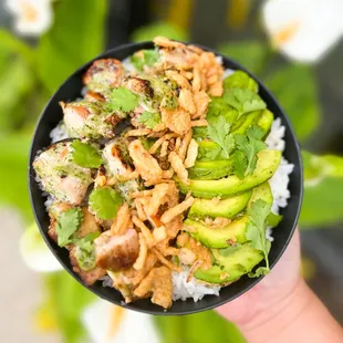Grilled Chicken &amp; Avocado Bowl