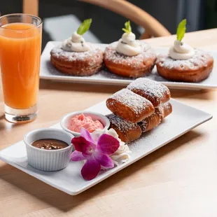 dough desserts, food, donuts