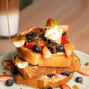 waffles, food