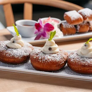 dough desserts, food, donuts