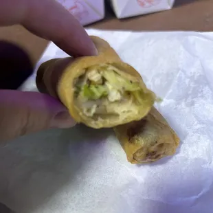 Chicken egg rolls, soo delicious!