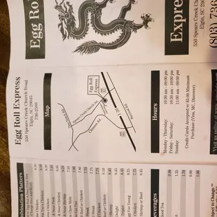 Menu current as of November 9 2018