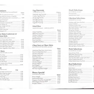 Updated menu as of Nov, 2023