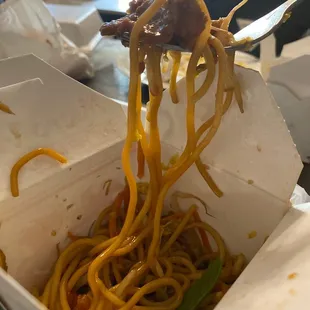 Spaghetti noodle lomein
