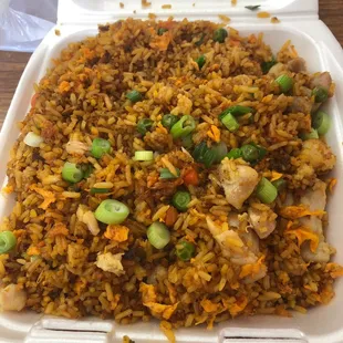 Chuckle Fried Rice made to order. Soooo yummmy!!!