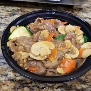 Beef with mushrooms