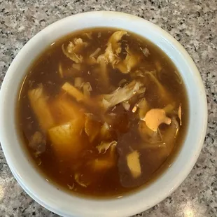Hot and sour soup.