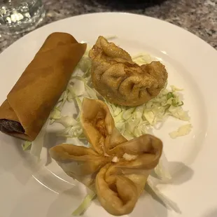 Egg roll, wonton, dumpling