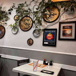 Inside the restaurant of Egg Roll