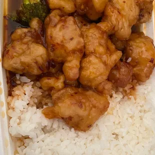 C20. Orange Chicken Combo Plate
