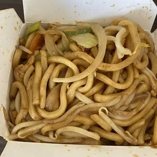 House chow mein with four dollars worth of extra meat