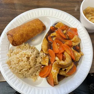 #16 Teriyaki chicken no peppers or onions