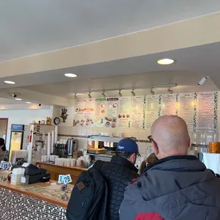 customers at the counter