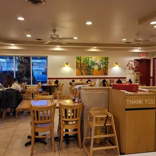 Inside the restaurant