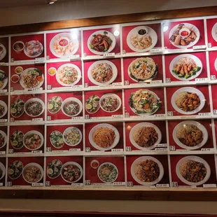 The menu with pictures to see what you are ordering.  Only if my #10  looked like the picture on the wall
