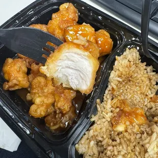 Lunch Orange Chicken